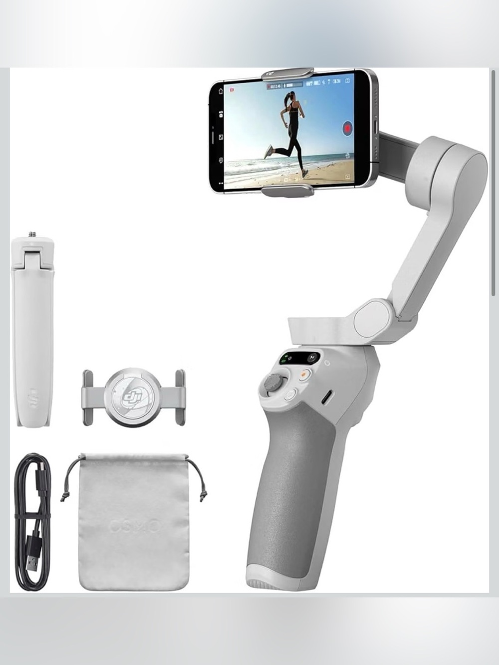 DJI Osmo Mobile SE, 3-Axis Phone Gimbal, Built-in Tripod, vlogging stabilizer